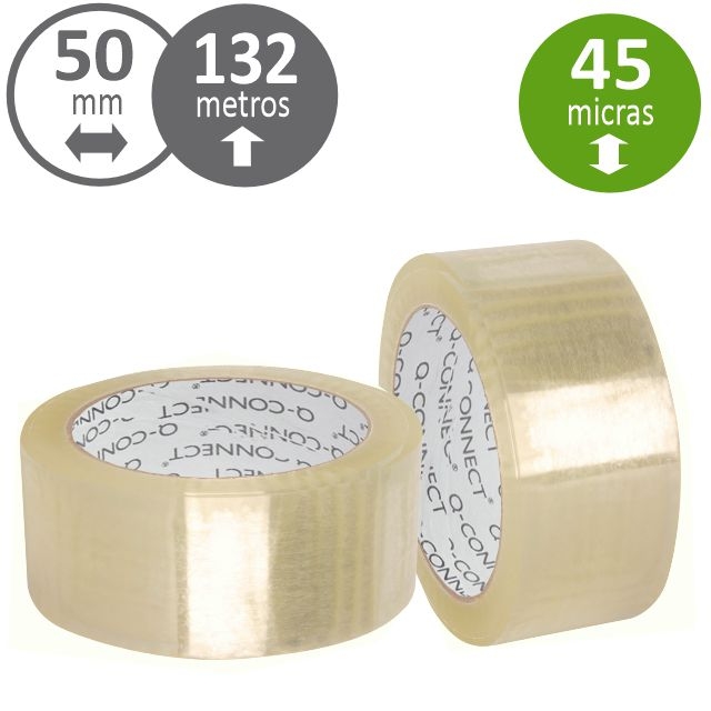Comprar Rollo precinto, cinta adhesiva embalar 50x132 m transparente