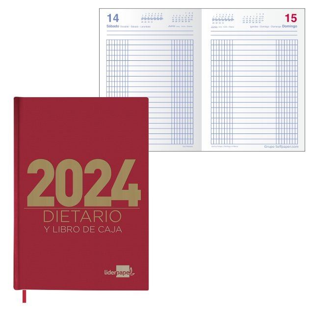 dietario libro de caja 2024 economico barato