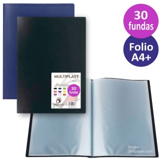 Carpeta 30 Fundas Multiplast Folio, tarifario,  Displast 9016