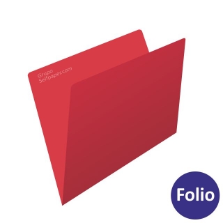Subcarpetas cartulina, folio, color rojo  Liderpapel SC08