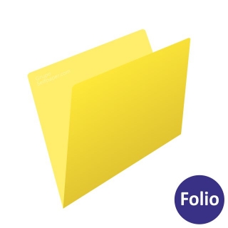 Subcarpetas cartulina Folio pack 50 amarillo  Self-office SC02