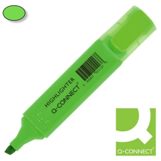 Rotulador Fluorescente Q-connect Verde, Q-connect