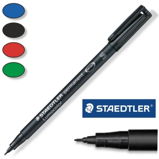 Rotulador permanente indeleble lumocolor punta super  Staedtler 313-9