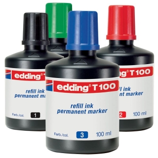 Tinta Edding T-100 Permanente - botella  T100-001