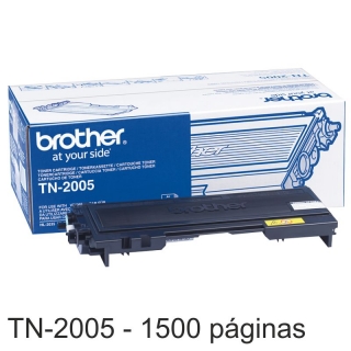 Brother TN2005 Toner original negro TN2005
