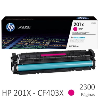 Toner HP 201X color Magenta, CF403X,