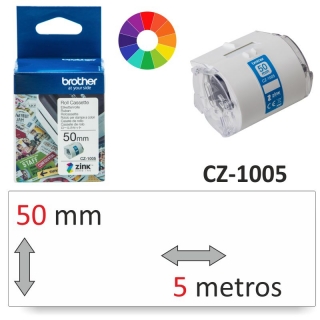 Etiquetas impresora Brother CZ-1005 color, para  CZ1005