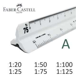 Escalimetro Faber 155-A escalas 1:20,