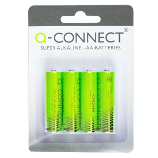 Pilas alcalinas AA LR06 Q-connect pack  KF00489