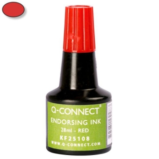 Tinta para almohadilla-tampn Rojo, botella 28  KF25108