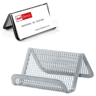 Portatarjetas expositor tarjetas Rejilla metlica aluminio  Q-connect KF04729