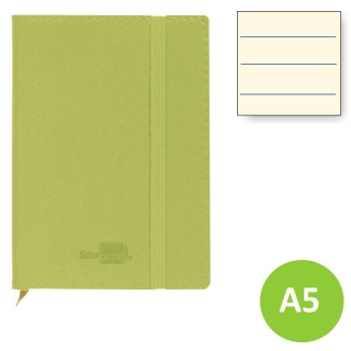 Cuaderno, libreta diario, rayas horizontal A5  Liderpapel LB46