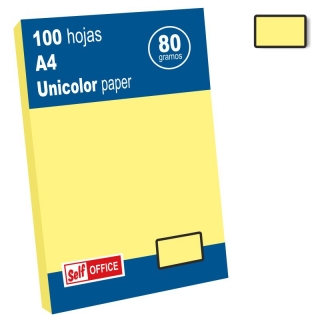 Papel Color amarillo claro Din A4  Liderpapel PC48