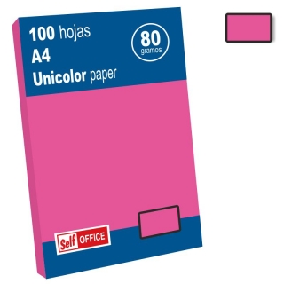 Papel Color fucsia rosa fuerte A4  Liderpapel PC56