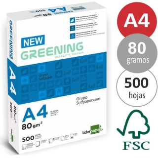 Papel Din A4 80 gramos New  Liderpapel FT01