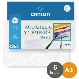Papel para Acuarela Din A3 Pack  Canson 0402393
