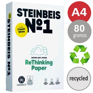 Folios, papel reciclado Steinbeis, Steinbeis