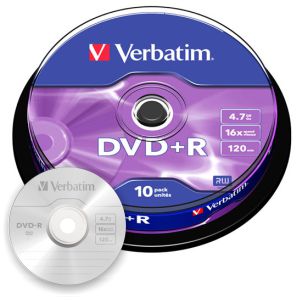 DVD+R Verbatim Bobina spindle