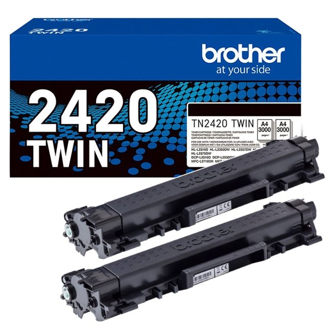 toner original brother tn 2420twin 2 unidades