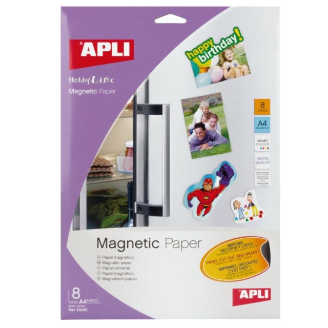 ▷ Comprar caja de papel magnético 8 hojas A4 APLI
