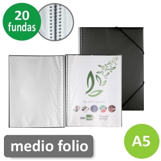 Carpeta 20 fundas Din A5,