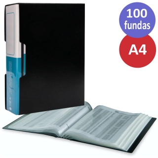 Carpeta de 100 Fundas - escaparate  Liderpapel CJ65