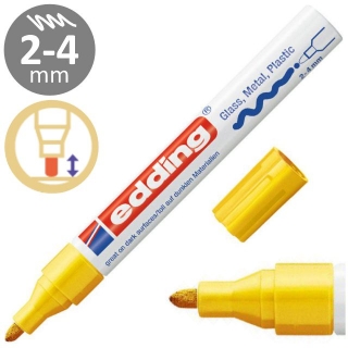 Edding 750-005 Amarillo, marcador permanente tinta