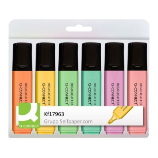 Pack Subrayadores pastel 6 colores