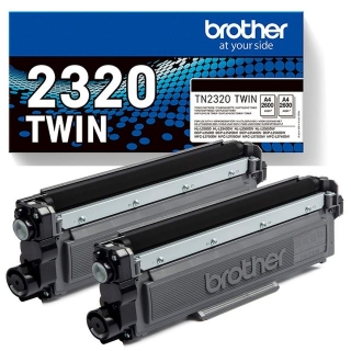 Pack 2 tner Brother TN-2320 TN2320  TN2320TWIN