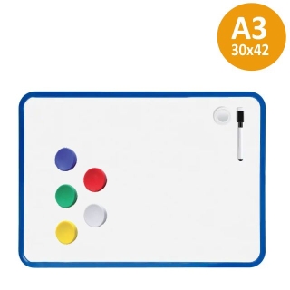 Pizarra blanca magnética Din A3,