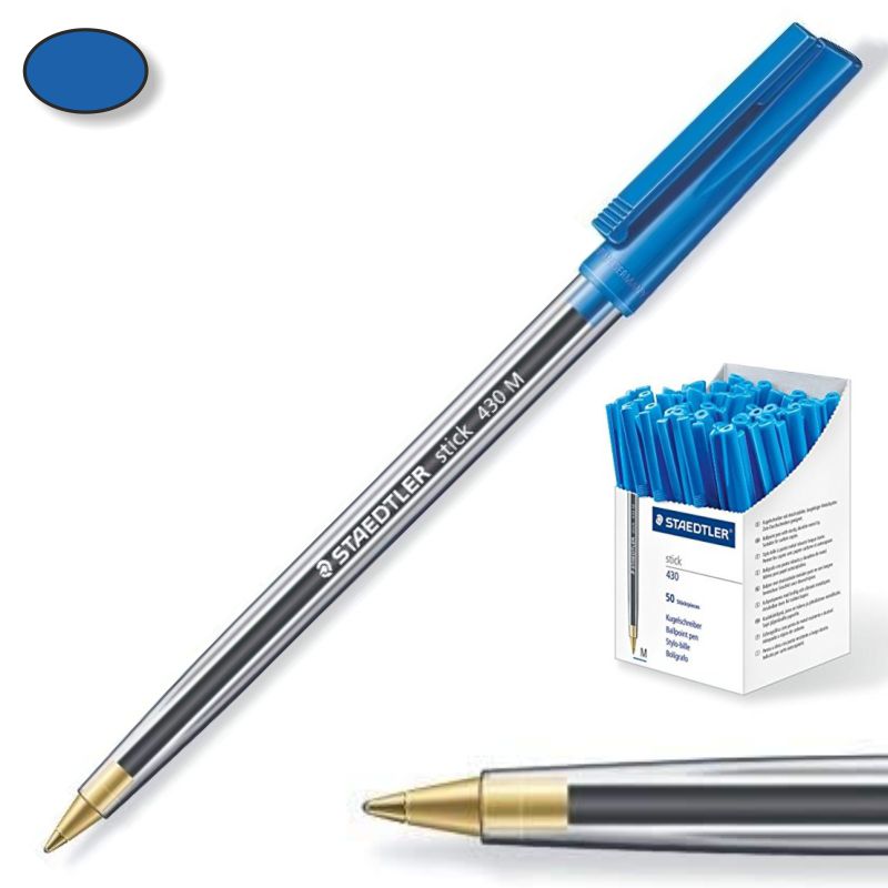 Boligrafo Staedtler Stick 430, azul