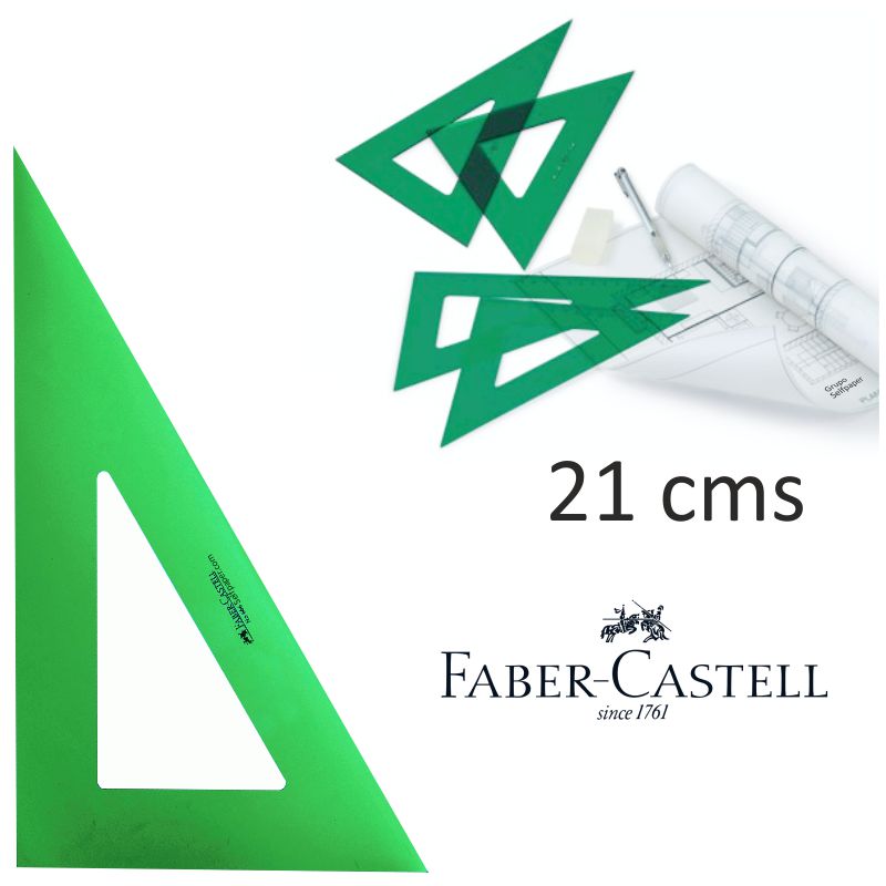 Cartabon Faber Castell verde, pequeño, 21 centimetros