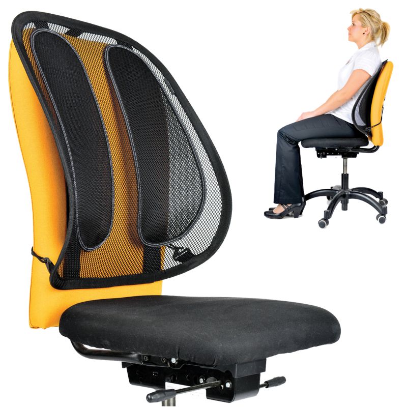 Respaldo lumbar para sillas de coche y sillas de oficina, fabricado en  tejido de rejilla negro, para Xemadio LN-2040