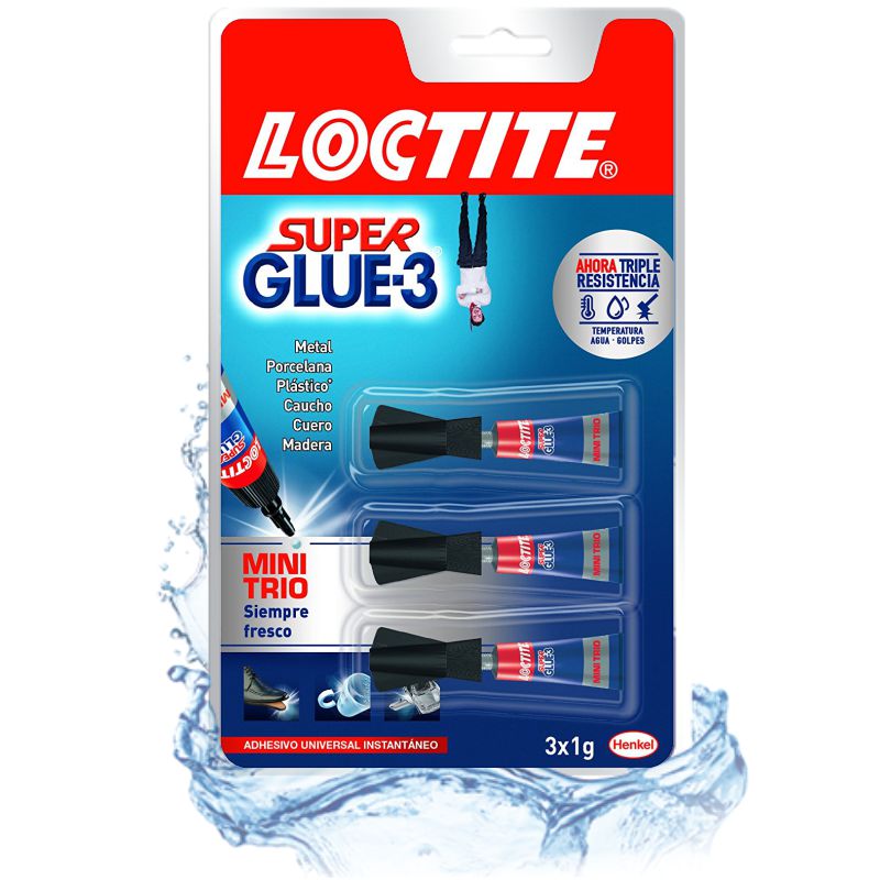 SUPER GLUE-3 pegamento, Pequeñas reparaciones Loctite - Perfumes Club